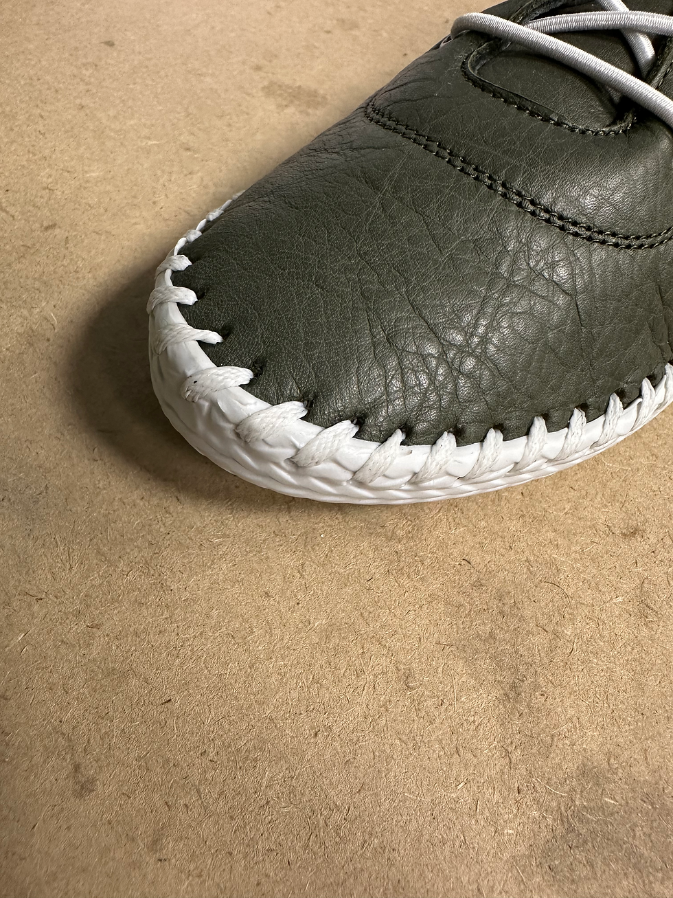 Thumbnail: IRIS - FOREST LEATHER PLIMSOLL 