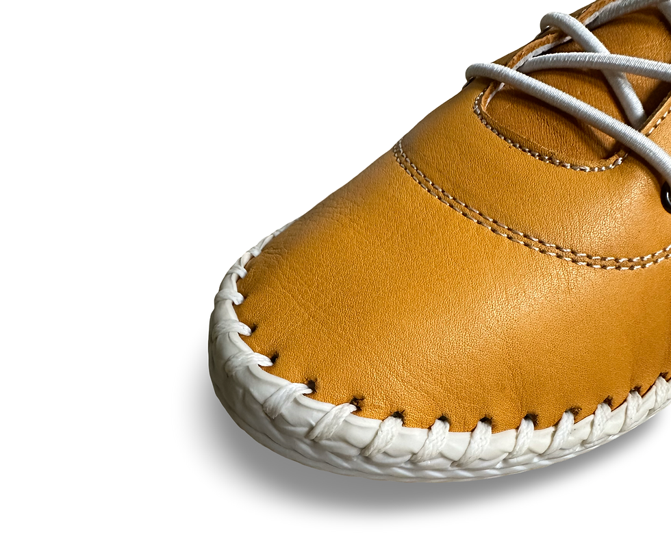 Thumbnail: IRIS - TANGERINE LEATHER PLIMSOLL 