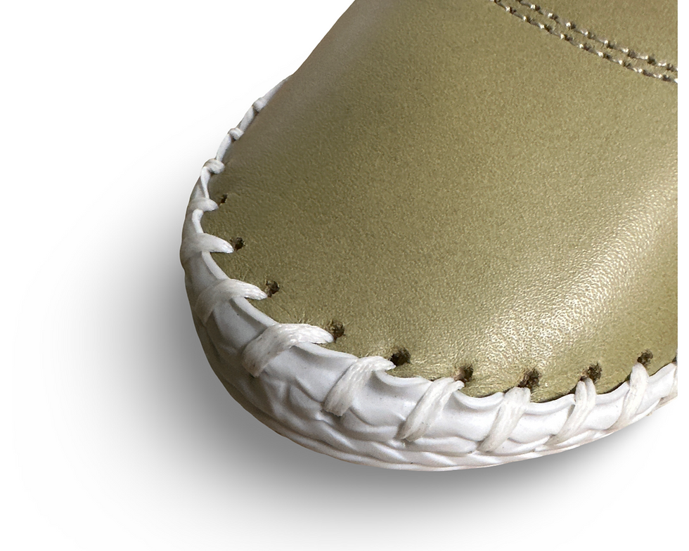 Thumbnail: IRIS - KHAKI LEATHER PLIMSOLL 