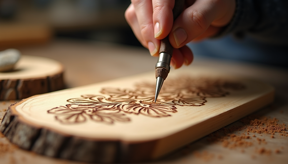 Wood Burning Is So Special When Fire Meets Wood Along with an Idea and a Creative Nature... Spiritual Creations Happen!