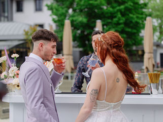 Un Bar à Cocktails Privé lors de son mariage en Suisse