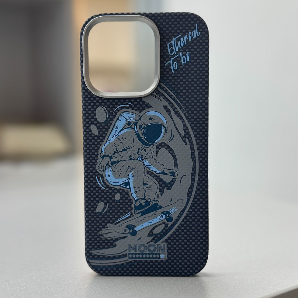Thumbnail: Blueo Aramid Fiber Case 600D Magnetic For iPhone 16 Pro-Moon