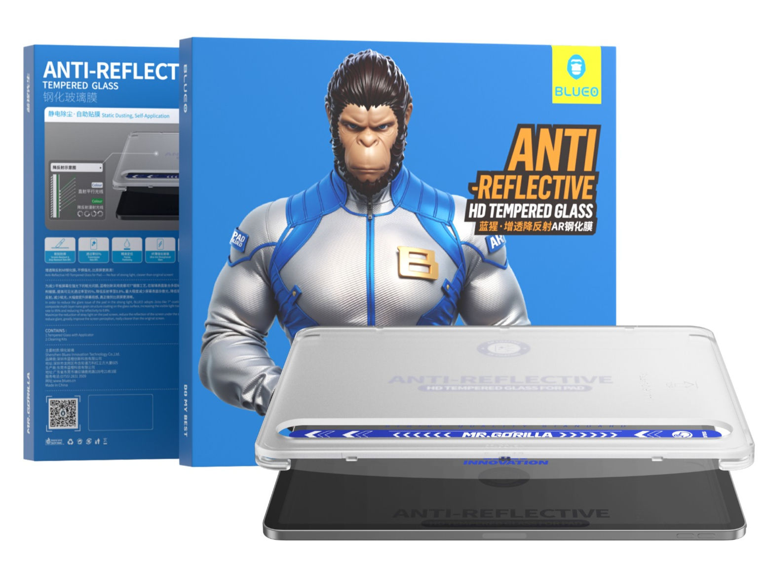 Blueo AR HD Tempered Glass with Applicator for iPad Pro 13 (2024)