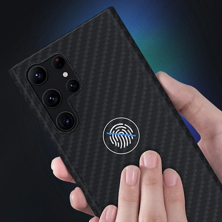 Blueo Punk Armor Aramid Fiber Case Non Magnetic For Galaxy S23 Ultra Black