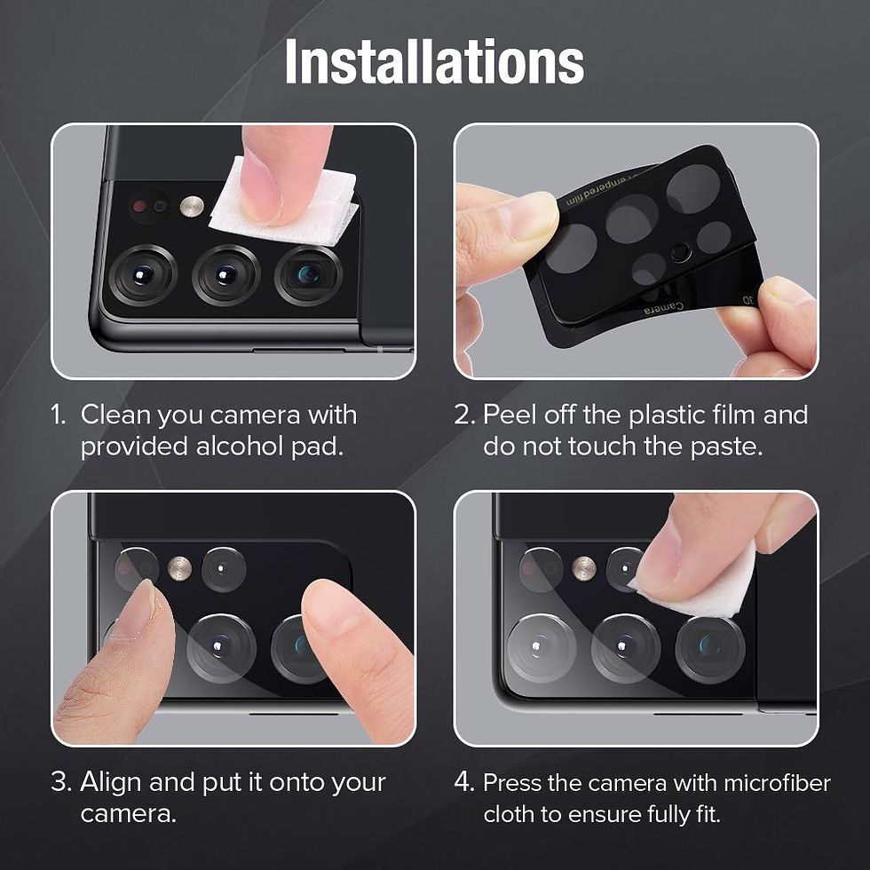 Thumbnail: Blueo Tempered Glass Film Lens Camera Protector For Xiaomi Mi 13 Pro