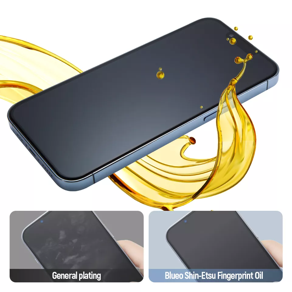 Blueo AR Ultrathin AntiReflective HD Tempered Glass for iPhone 15 Pro