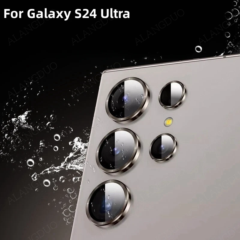 Blueo Camera Lense Protector 9H Aluminium Ring for S24 Ultra Silver