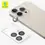 Thumbnail: Blueo PVD Stainless Steel Camera Lens Protector for iPhone 15 Pro Silver (white)