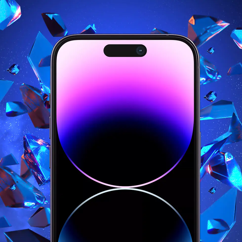 Thumbnail: Blueo Sapphire HD Tempered Glass for iPhone 14 Pro with Applicator