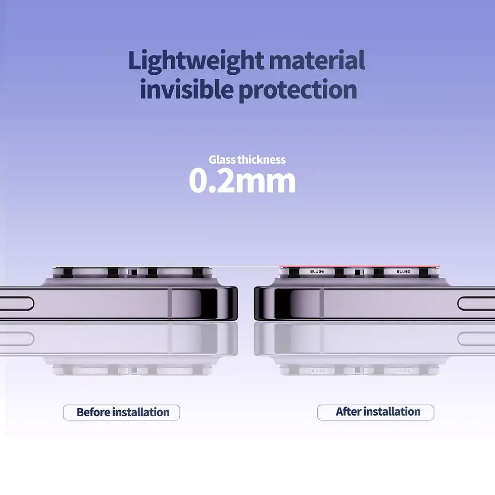 Thumbnail: Blueo PVD Stainless Steel Camera Lens Ring for iPhone 14 Pro/ Max Gold