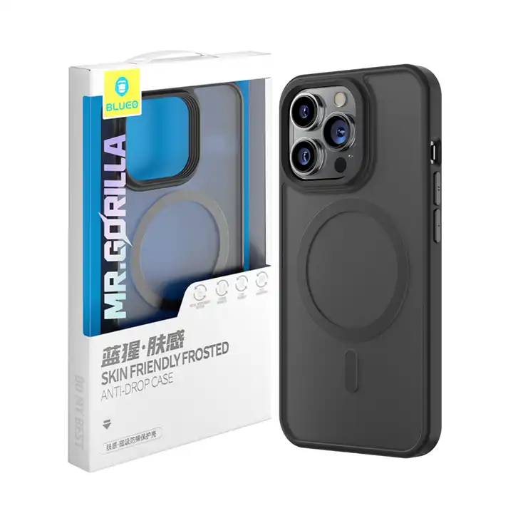 Thumbnail: Blueo Frosted Anti-Drop Phone Magnetic case for iPhone 15 Pro