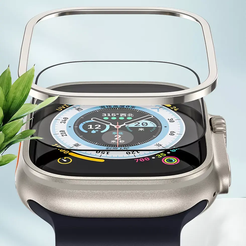 Thumbnail: Blueo Sapphire Tempered Glass with Black Alloy for Apple Watch Ultra 3 49mm