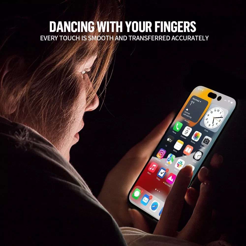 Blueo Anti Blu Ray Eye Protection HD Tempered Glass for iPhone 13 Pro