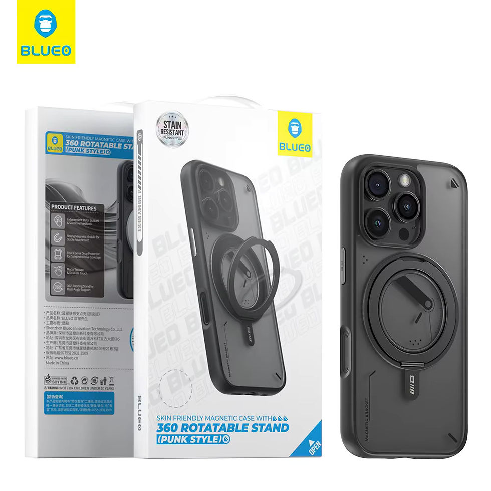 Thumbnail: Blueo Frosted Magnetic Case with 360 Rotatable Stand for iPhone 16 Pro Max