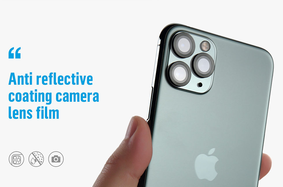 Thumbnail: Blueo 9H Ring Metal Camera Lens Protector for iPhone 12 Pro Max Black