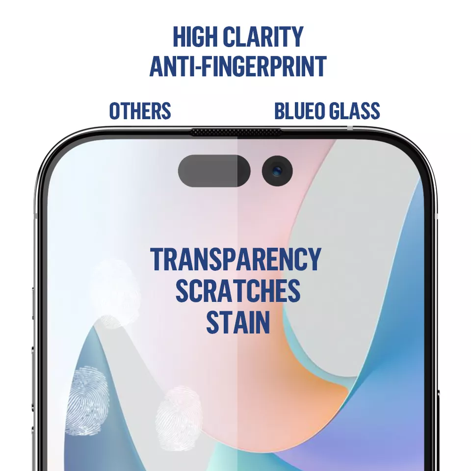 Blueo Anti Blu Ray Eye Protection HD Tempered Glass for iPhone 13 Pro