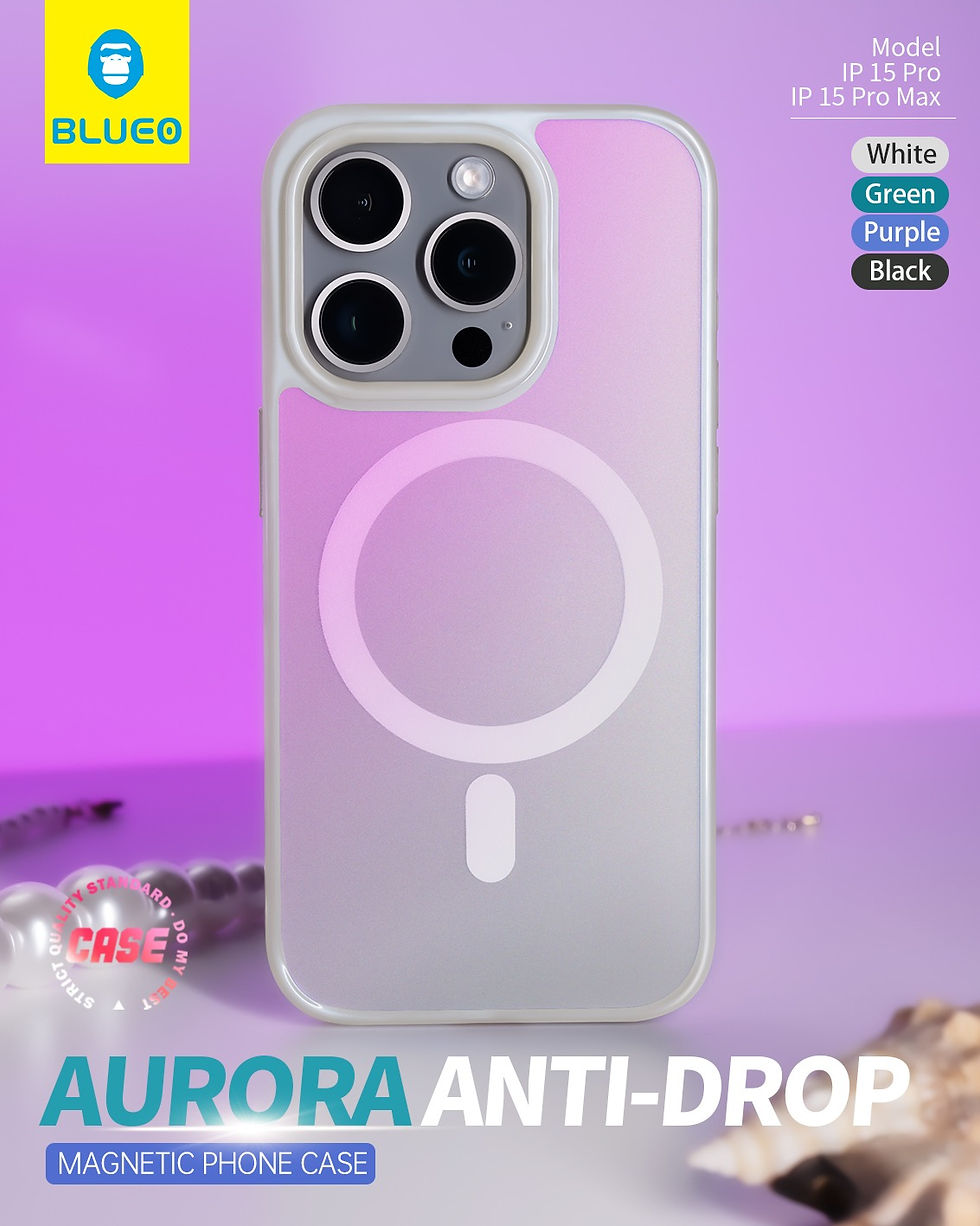 Thumbnail: Blueo Aurora Series Magnetic Case for iPhone 15 Pro Max White