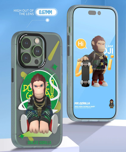 Blueo Dorjee Gorilla Magnetic Case for iPhone 14 Pro Happy Gorilla Clear | Blueo Blueo Dorjee Gorilla Magnetic Case for iPhone 14 Pro Happy Gorilla Clear | Blueo