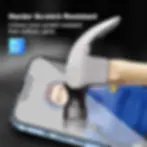 Thumbnail: Blueo Corning Gorilla Premium HD Tempered Glass Without Applicator for iPhone 14