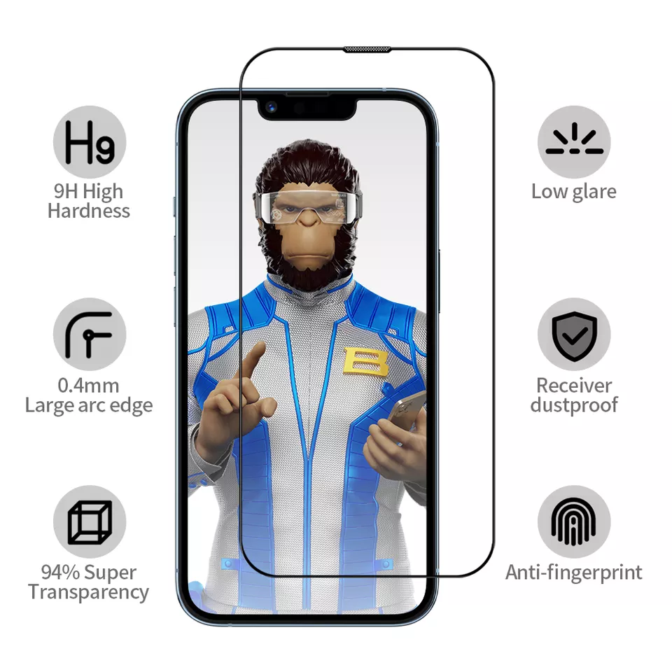 Thumbnail: Blueo AR Ultrathin Anti-Reflective HD Tempered Glass for iPhone 14 Pro