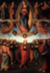Pietro Perugino, Assumption of the Virgin, 1506, Santissima Annunziata Altarpiece, Wikimedia Commons, public domain.