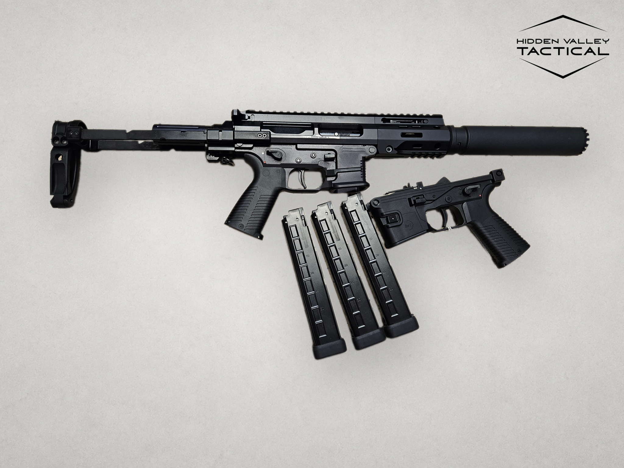 B&T SPC9 PDW  9mm 6.5" RBS SQD Suppressor-img-1