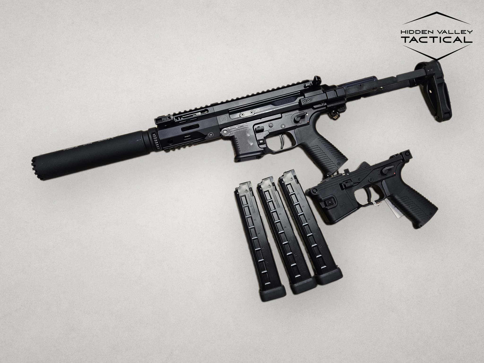 B&T SPC9 PDW  9mm 6.5" RBS SQD Suppressor-img-0