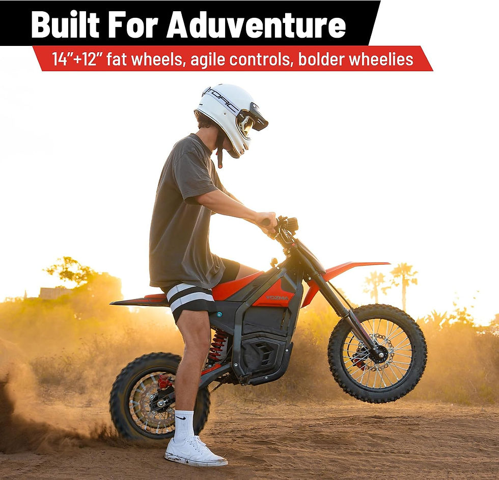 Thumbnail: Yozma IN10 Electric Dirt Bike, 2600W 40MPH Electric-Motorcycle with 48V/23AH