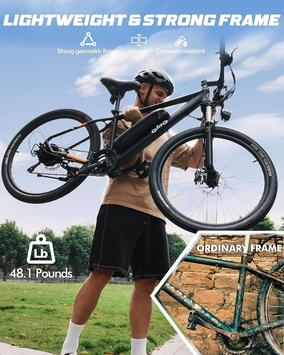 Thumbnail: Qlife Racer Electric Bike - 21-Speed Mountain Lightweight