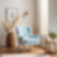 cozy light blue chair in neutral living space.jpg