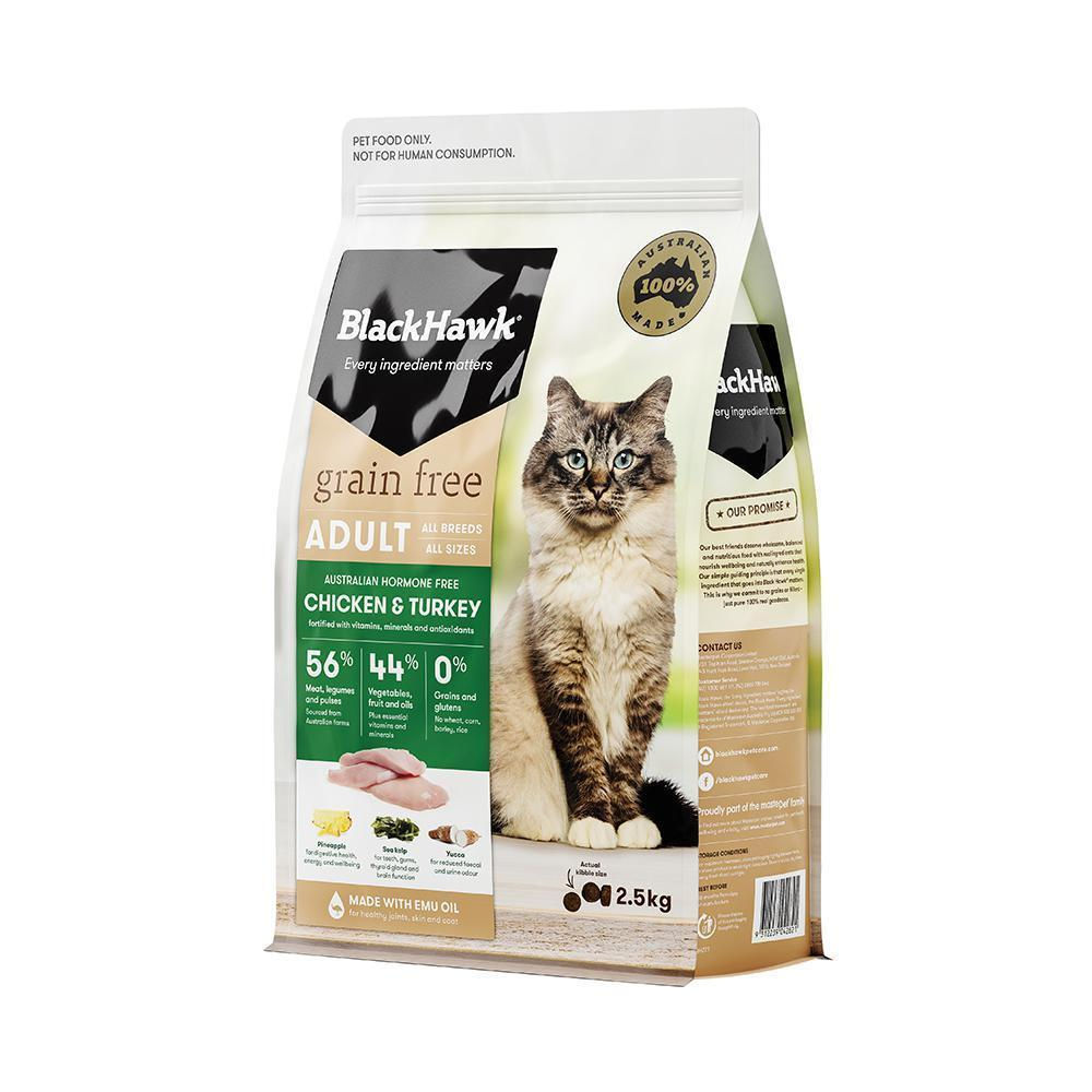 Black Hawk Cat Grain Free Chicken & Turkey Dry Food 2.5kg