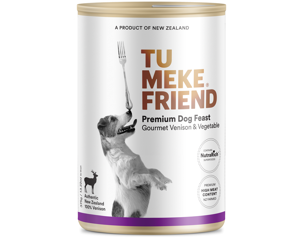 Tu Meke Friend Gourmet Venison & Vegetable 375g x 12 Cans