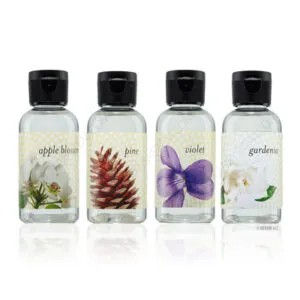Apple Blossom, Pine, Violet, Gardenia