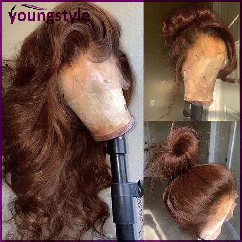 Thumbnail: Indian Remy Human Hair Body Wave Lace Front Wig