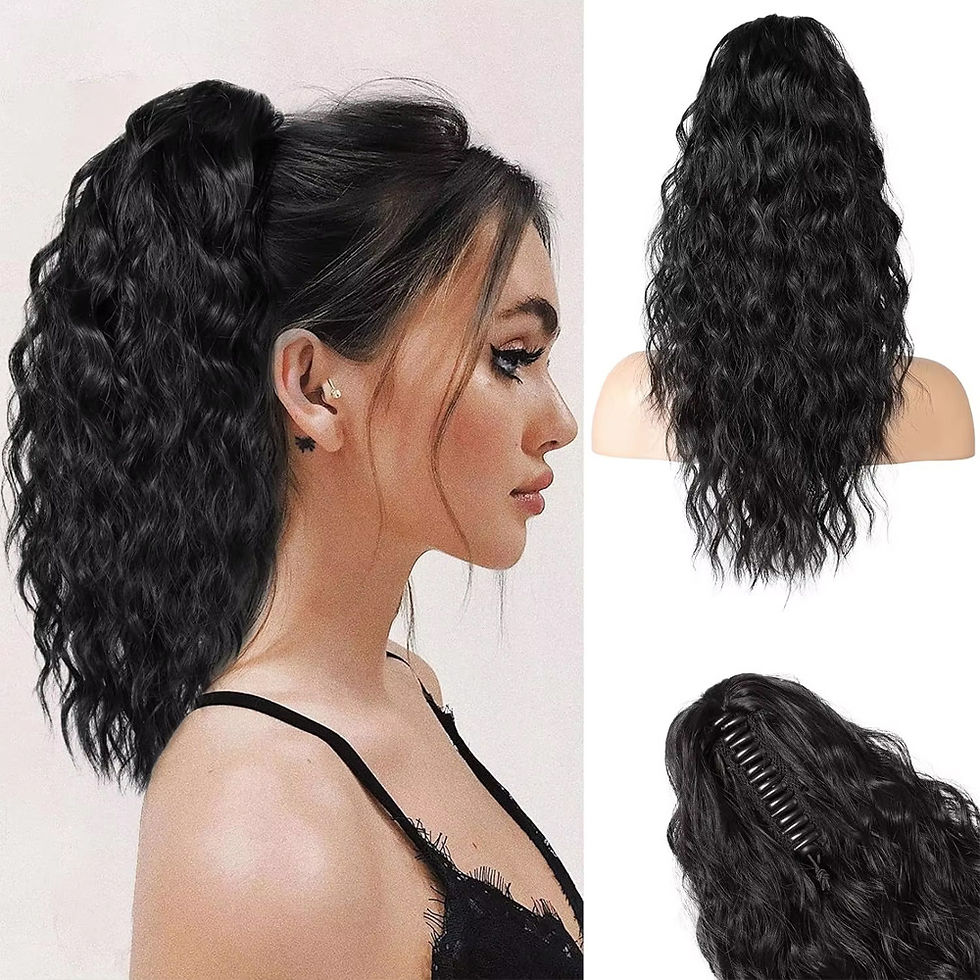 Thumbnail: Double Ponytail Wig Synthetic Hair Extensions