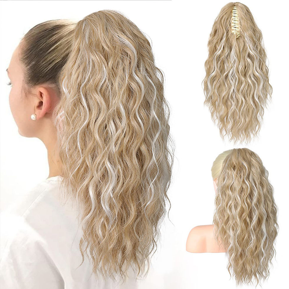 Thumbnail: Double Ponytail Wig Synthetic Hair Extensions