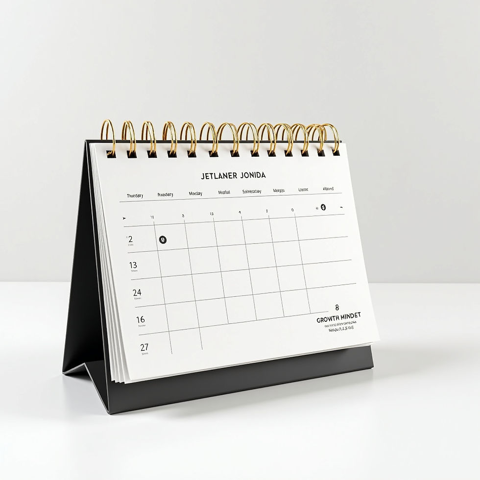 Growth Mindset Desk Calendar