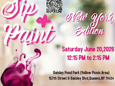 KBMP SIP N PAINT NEW YORK SATURDAY JUNE 20th 2026 baisley pond park queens