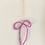 Thumbnail: Beaded Bow Ornament Lilac