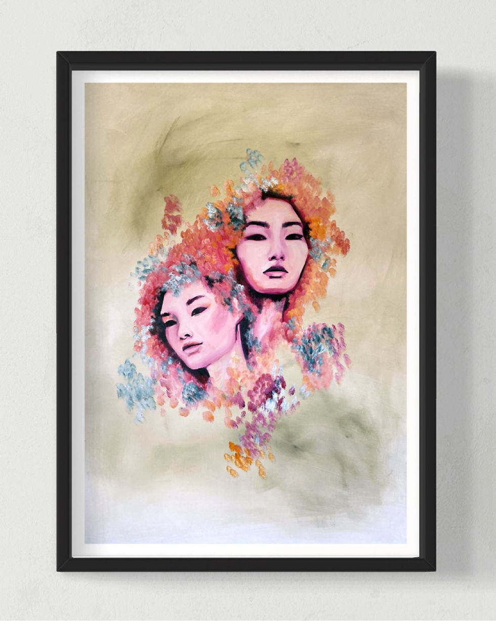 Thumbnail: Twin Blossoms Art Print