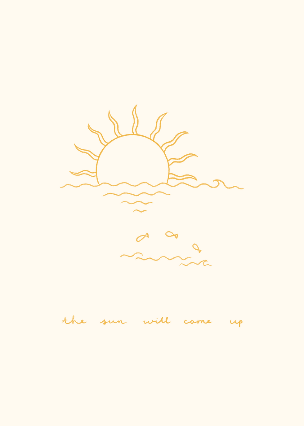 Thumbnail: "the sun will come up" Postcard