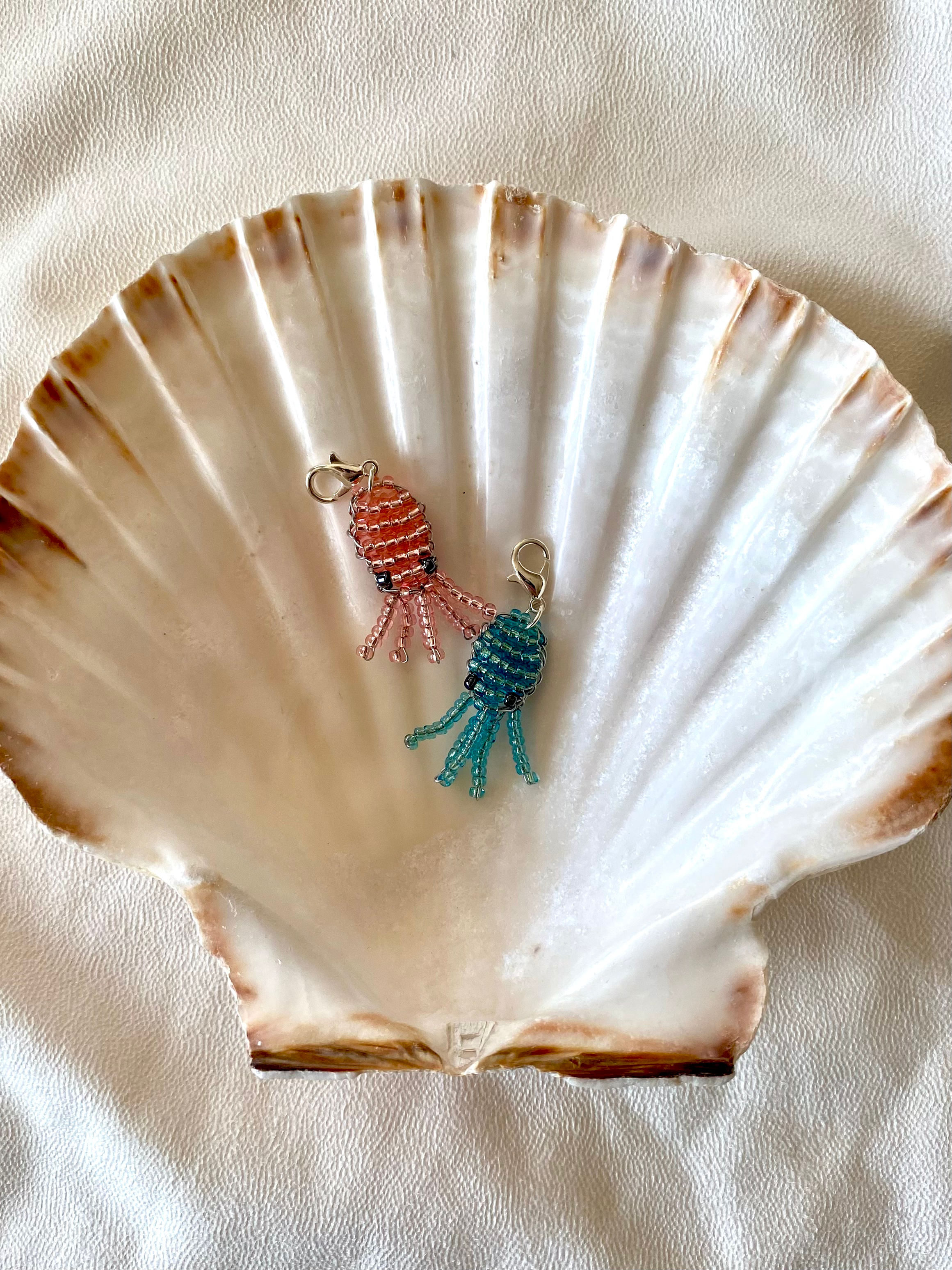 Beaded Baby Octopus Charm