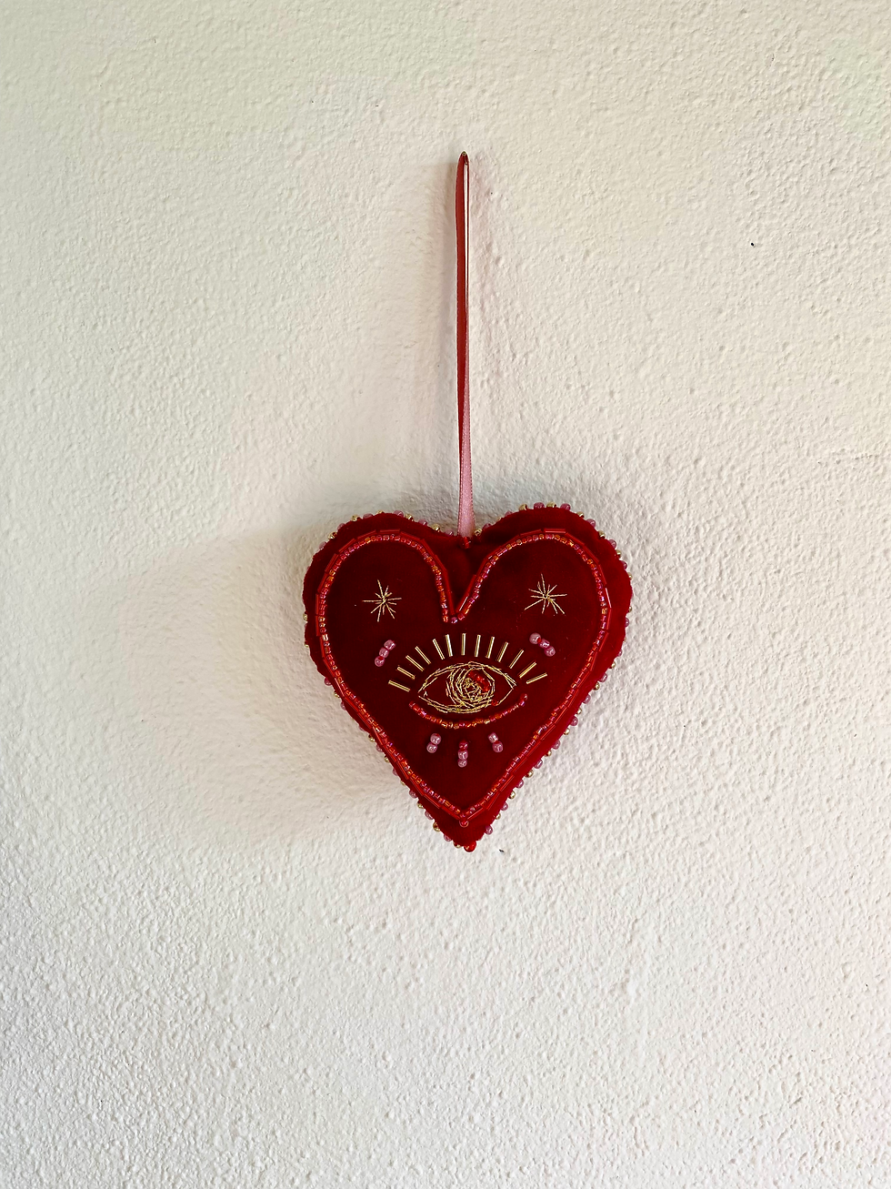 Thumbnail: Velvet Ornament Red Heart