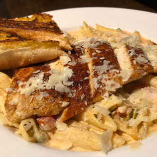 Cajan Chicken Pasta a local favorite!