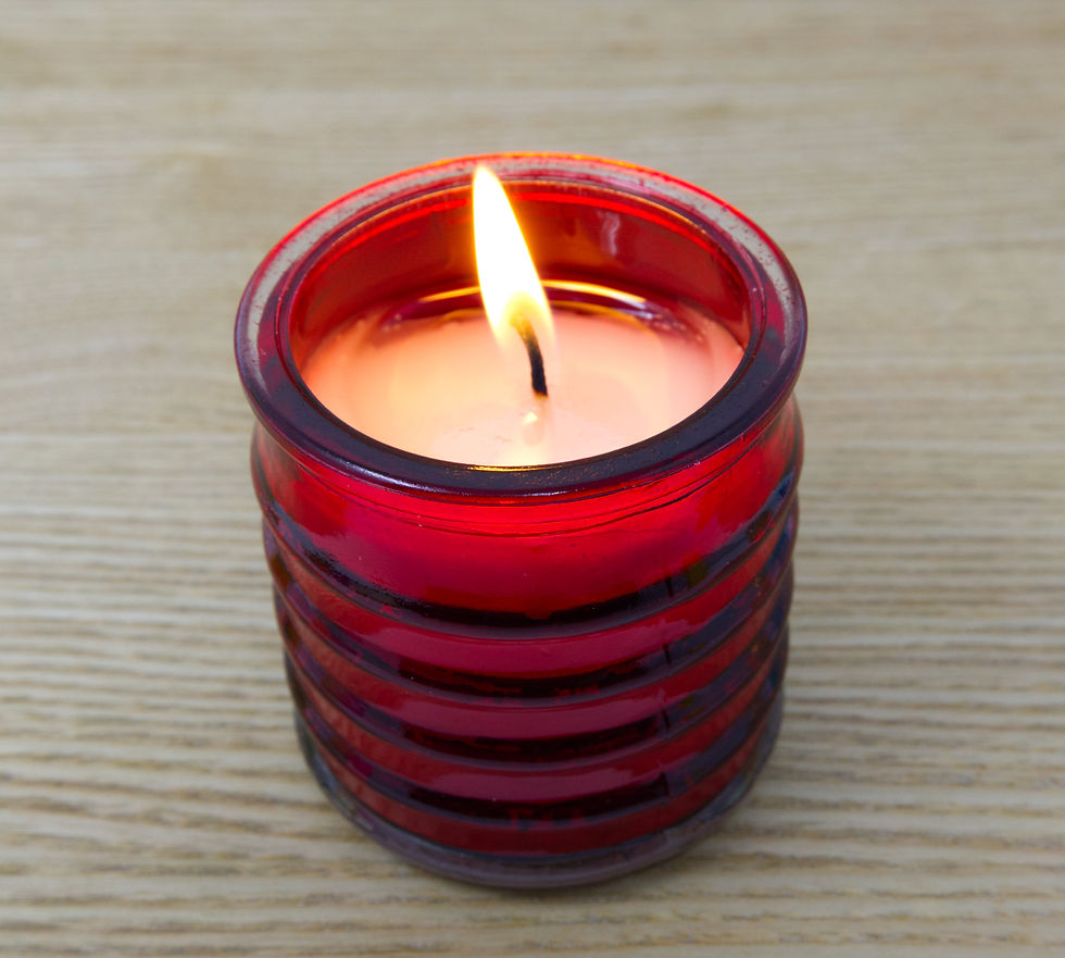 Thumbnail: Pack of 8 Candles Citronella Multicoloured Glass Jars 18 Hours Each Candle