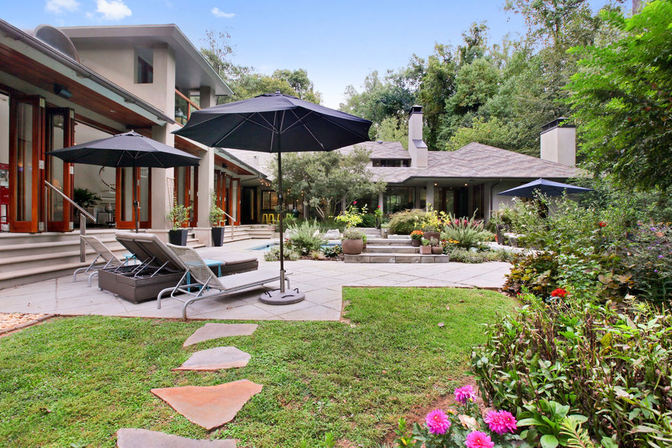 Backyard facing main house