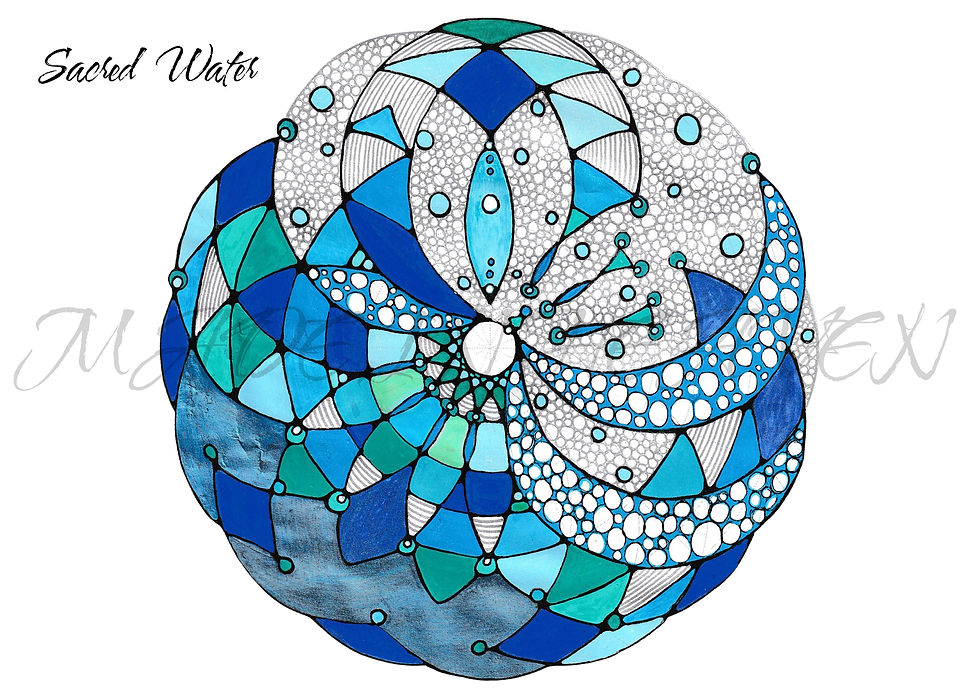 SACRED WATER MANDALA ~ The Element of Flow, Emotion & Remembrance