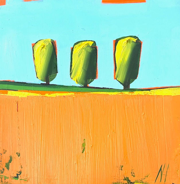 Three For You, 8 x 8, Sold