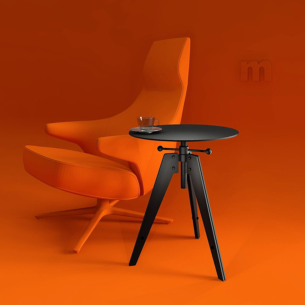 Mesa Auxiliar CERVO-H Regulable 5050 -EPOXI - ROJO-9