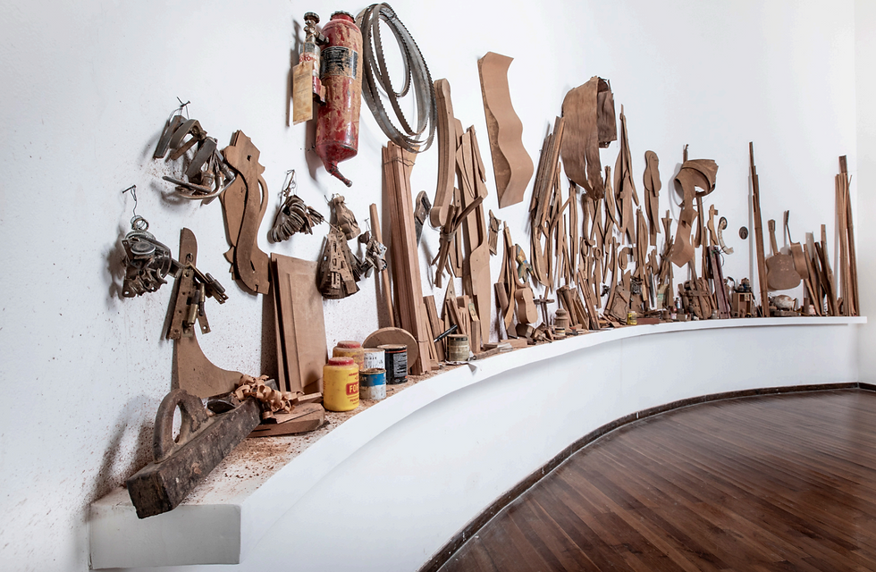 Serie: Con Cervado I / Instalación: Mural escultórico. 2024